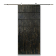 Load image into Gallery viewer, Paneled Solid Pine Wood Interior Sliding Barn Door with Hardware Kit