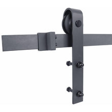 Load image into Gallery viewer, 36 in. x 84 in. 5-Lite Frosted Glass Barn Door MDF Frame Sliding Hardware Kit and Door Handle