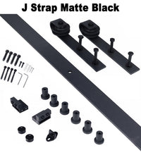 Load image into Gallery viewer, Composite MDF Solid Core 2-Panel Shaker Interior Sliding Barn Door with Hardware Kit