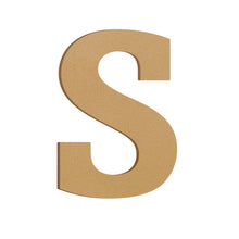 Load image into Gallery viewer, Wood Block Letter Unfinished MDF Monogram Initial Alphabet Large Wall English Letters for Home Bedroom Office Wedding Party DIY Decor Ready to Paint or Stain