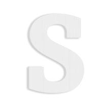 Load image into Gallery viewer, Wood Block Letter Unfinished MDF Monogram Initial Alphabet Large Wall English Letters for Home Bedroom Office Wedding Party DIY Decor Ready to Paint or Stain
