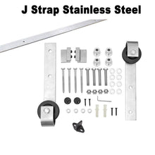 Load image into Gallery viewer, Modern European Pre Assembled Wood Sliding Barn Door with Hardware Kit