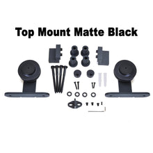 Load image into Gallery viewer, Composite MDF Solid Core 2-Panel Shaker Interior Sliding Barn Door with Hardware Kit