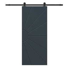 Load image into Gallery viewer, Sun Pattern Composite MDF Sliding Barn Door with Hardware Kit