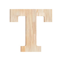 Load image into Gallery viewer, Wood Block Letter Unfinished Monogram Initial Alphabet Large Wall English Letters for Home Bedroom Office Wedding Party DIY Decor Ready to Paint or Stain