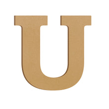 Load image into Gallery viewer, Wood Block Letter Unfinished MDF Monogram Initial Alphabet Large Wall English Letters for Home Bedroom Office Wedding Party DIY Decor Ready to Paint or Stain