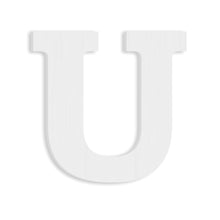 Load image into Gallery viewer, Wood Block Letter Unfinished MDF Monogram Initial Alphabet Large Wall English Letters for Home Bedroom Office Wedding Party DIY Decor Ready to Paint or Stain