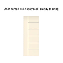 Load image into Gallery viewer, Metropolitan Stained Composite MDF Paneled Interior Barn Door Slab