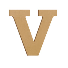 Load image into Gallery viewer, Wood Block Letter Unfinished MDF Monogram Initial Alphabet Large Wall English Letters for Home Bedroom Office Wedding Party DIY Decor Ready to Paint or Stain