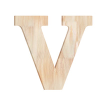 Load image into Gallery viewer, Wood Block Letter Unfinished Monogram Initial Alphabet Large Wall English Letters for Home Bedroom Office Wedding Party DIY Decor Ready to Paint or Stain