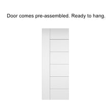 Load image into Gallery viewer, Metropolitan Stained Composite MDF Paneled Interior Barn Door Slab