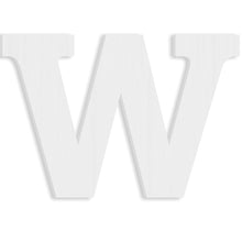 Load image into Gallery viewer, Wood Block Letter Unfinished MDF Monogram Initial Alphabet Large Wall English Letters for Home Bedroom Office Wedding Party DIY Decor Ready to Paint or Stain