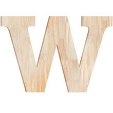 Load image into Gallery viewer, Wood Block Letter Unfinished Monogram Initial Alphabet Large Wall English Letters for Home Bedroom Office Wedding Party DIY Decor Ready to Paint or Stain