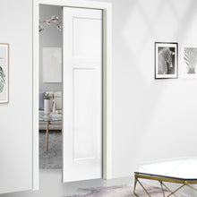 Load image into Gallery viewer, Stained Composite MDF 3 Panel Interior Door Slab For Pocket Door