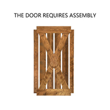 Load image into Gallery viewer, X Series Stained Solid Pine Interior Double Sliding Barn Door With Hardware Kit