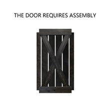 Load image into Gallery viewer, X Series Stained Solid Pine Interior Double Sliding Barn Door With Hardware Kit