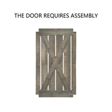 Load image into Gallery viewer, X Series Stained Solid Pine Interior Double Sliding Barn Door With Hardware Kit