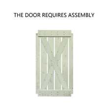 Load image into Gallery viewer, X Series Stained Solid Pine Interior Double Sliding Barn Door With Hardware Kit