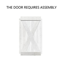 Load image into Gallery viewer, X Series Stained Solid Pine Interior Double Sliding Barn Door With Hardware Kit