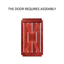 Load image into Gallery viewer, X Series Stained Solid Pine Interior Double Sliding Barn Door With Hardware Kit