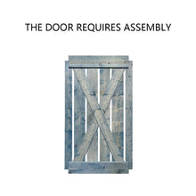 Load image into Gallery viewer, X Series Stained Solid Pine Interior Double Sliding Barn Door With Hardware Kit