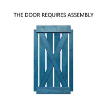 Load image into Gallery viewer, X Series Stained Solid Pine Interior Double Sliding Barn Door With Hardware Kit