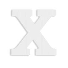 Load image into Gallery viewer, Wood Block Letter Unfinished MDF Monogram Initial Alphabet Large Wall English Letters for Home Bedroom Office Wedding Party DIY Decor Ready to Paint or Stain