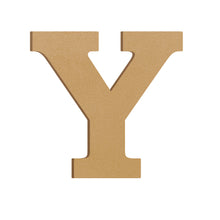 Load image into Gallery viewer, Wood Block Letter Unfinished MDF Monogram Initial Alphabet Large Wall English Letters for Home Bedroom Office Wedding Party DIY Decor Ready to Paint or Stain