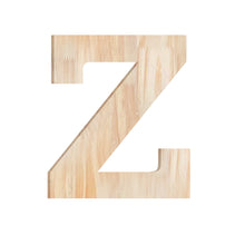 Load image into Gallery viewer, Wood Block Letter Unfinished Monogram Initial Alphabet Large Wall English Letters for Home Bedroom Office Wedding Party DIY Decor Ready to Paint or Stain