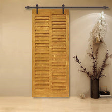 Load image into Gallery viewer, Japanese Series Pre Assemble Stained Wood Interior Sliding Barn Door with Hardware Kit