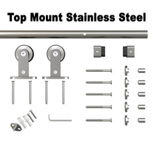 Load image into Gallery viewer, Composite MDF 3 Panel Interior Sliding Barn Door with Hardware Kit