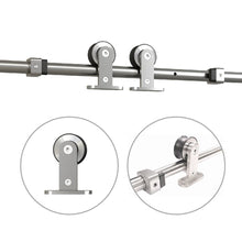 Load image into Gallery viewer, Diamond Fully Assembled Stained MDF Modern Sliding Barn Door with Hardware Kit