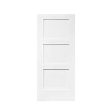 Load image into Gallery viewer, Composite MDF 3 Panel Equal Style Interior Door Slab For Pocket Door