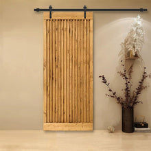 Load image into Gallery viewer, Japanese Series Pre Assemble Stained Wood Interior Sliding Barn Door with Hardware Kit