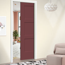 Load image into Gallery viewer, Composite MDF 3 Panel Equal Style Interior Door Slab For Pocket Door