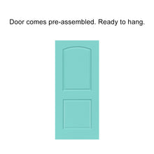 Load image into Gallery viewer, Composite MDF 2 Panel Round Top Interior Door Slab For Pocket Door