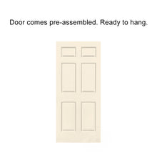 Load image into Gallery viewer, Painted Finished Composite MDF 6 Panel Interior Door Slab For Pocket Door