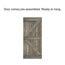 Load image into Gallery viewer, K Series Pre Assembled Stained Wood Interior Double Sliding Barn Door with Hardware Kit
