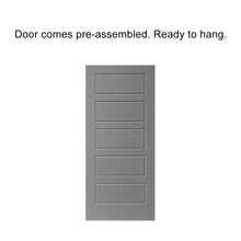 Load image into Gallery viewer, Composite MDF 5 Panel Interior Barn Door Slab