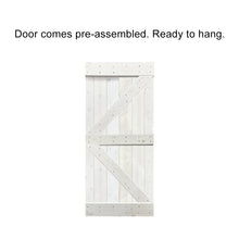 Load image into Gallery viewer, K Series Pre Assembled Stained Wood Interior Double Sliding Barn Door with Hardware Kit