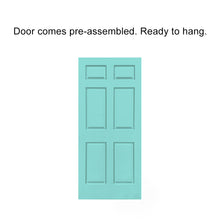 Load image into Gallery viewer, Painted Finished Composite MDF 6 Panel Interior Door Slab For Pocket Door