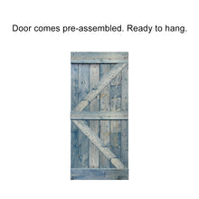 Load image into Gallery viewer, K Series Pre Assembled Stained Wood Interior Double Sliding Barn Door with Hardware Kit