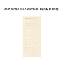 Load image into Gallery viewer, Composite MDF 5 Panel Interior Barn Door Slab