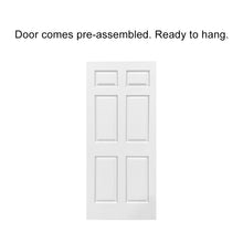 Load image into Gallery viewer, Painted Finished Composite MDF 6 Panel Interior Door Slab For Pocket Door