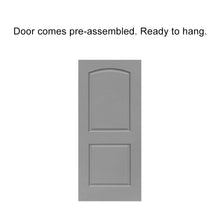 Load image into Gallery viewer, Composite MDF 2 Panel Round Top Interior Door Slab For Pocket Door