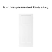 Load image into Gallery viewer, White Primed Composite MDF 3 Panel Interior Barn Door Slab