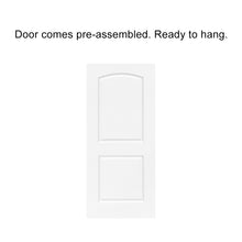 Load image into Gallery viewer, Composite MDF 2 Panel Round Top Interior Door Slab For Pocket Door