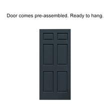 Load image into Gallery viewer, Painted Finished Composite MDF 6 Panel Interior Door Slab For Pocket Door