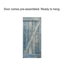 Load image into Gallery viewer, Z Bar Pre Assembled Stained Wood Interior Double Sliding Barn Door with Hardware Kit