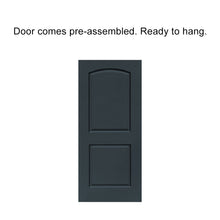 Load image into Gallery viewer, Composite MDF 2 Panel Round Top Interior Door Slab For Pocket Door
